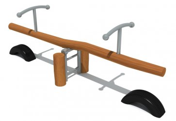  乐鱼体育游乐木质双人儿童跷