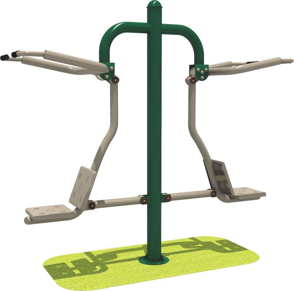 乐鱼体育健身器材 限位双人坐